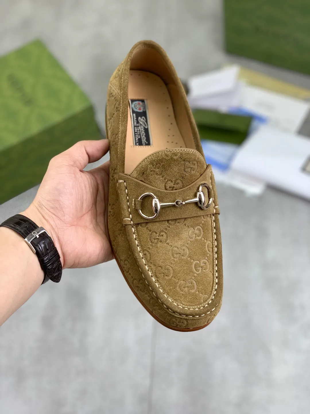 Men's men's shoes 💰P540 [New style] Water-dyed cowhide 💰💎💎💎 [Gucci] Gucci high-end men's formal business leather shoes, original order 1:1 authentic goods! Original imported high-end washed calfskin, original metal buckle, imported first-layer cowhide lining for feet, original outsole, men's shoe size: 38-44, multiple colors available
